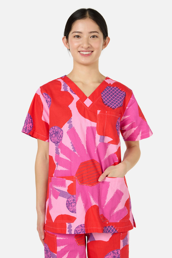 Gorman - Riso Floral Scrub Set - pink