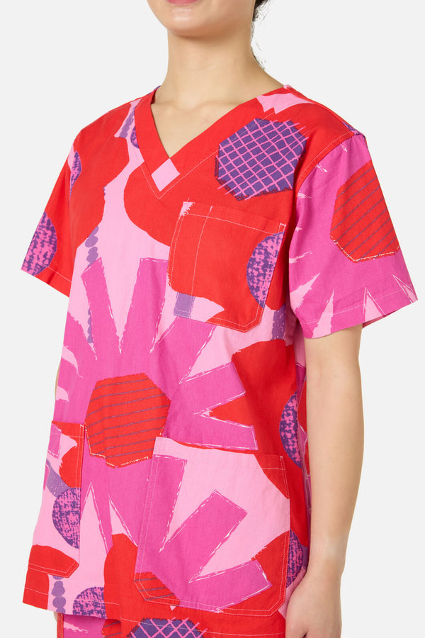 Gorman - Riso Floral Scrub Set - pink