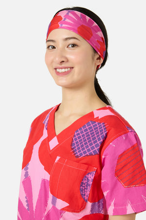 Gorman - Riso Floral Scrub Headband - pink