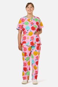 Gorman - She's Apples Scrub Set - pink