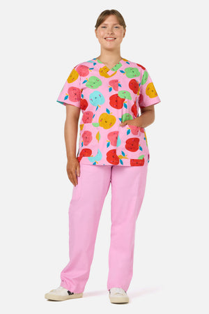 Gorman - She's Apples Top & Pant Scrub Set - pink