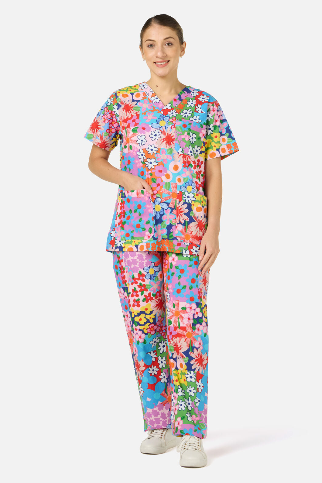 Gorman - Floral Field Scrub Set - multi