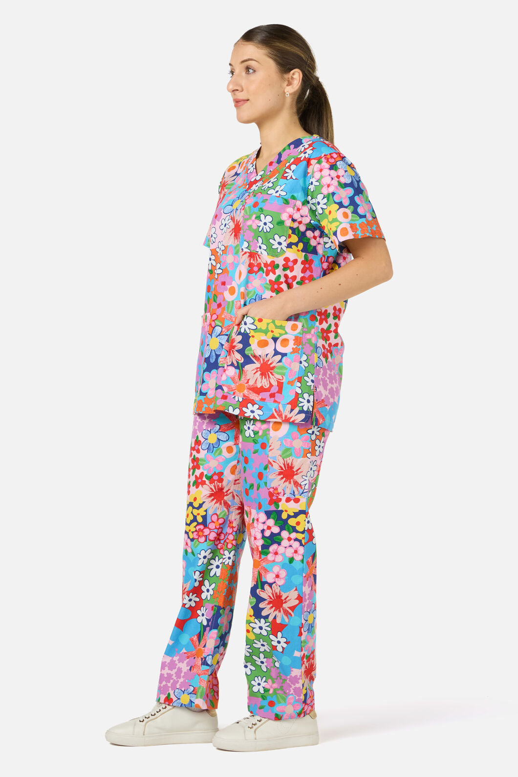Gorman - Floral Field Scrub Set - multi