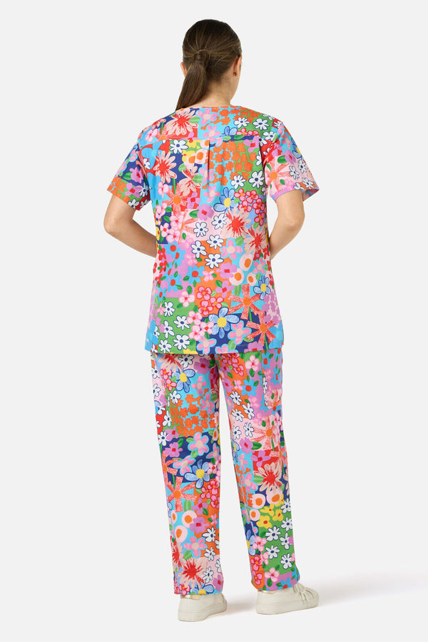 Gorman - Floral Field Scrub Set - multi