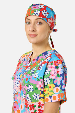 Gorman - Floral Field Scrub Hat - multi