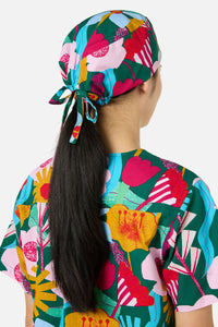 Gorman - Paper Blooms Scrub Hat - green