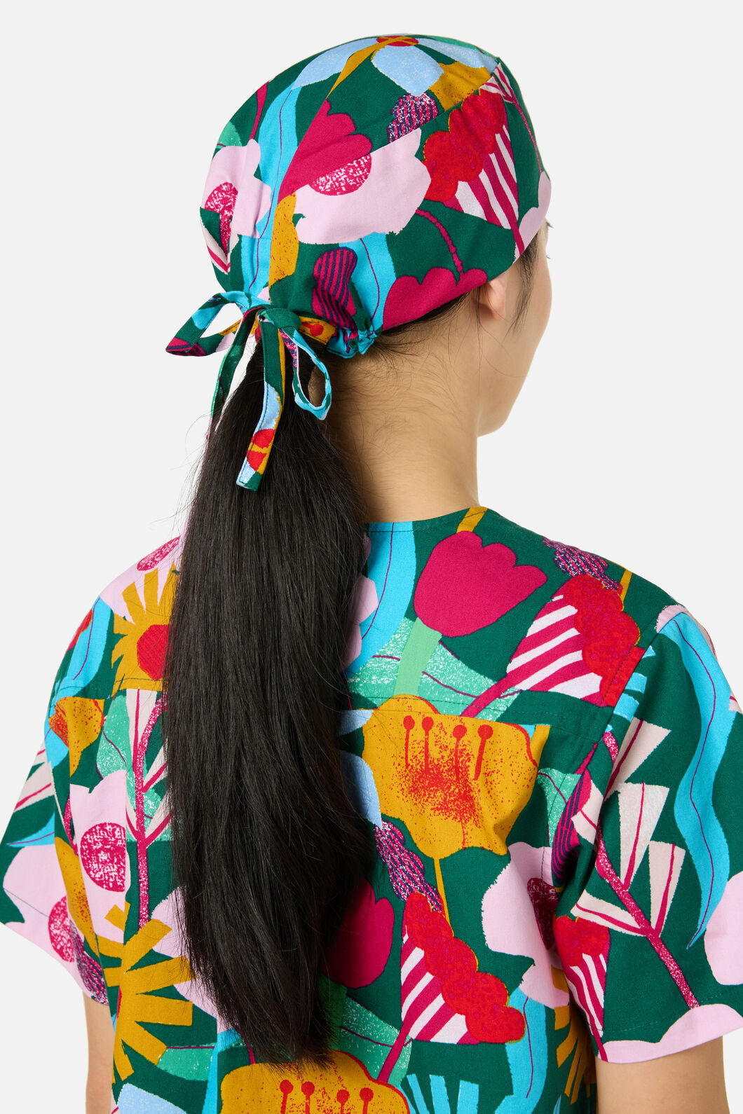 Gorman - Paper Blooms Scrub Hat - green