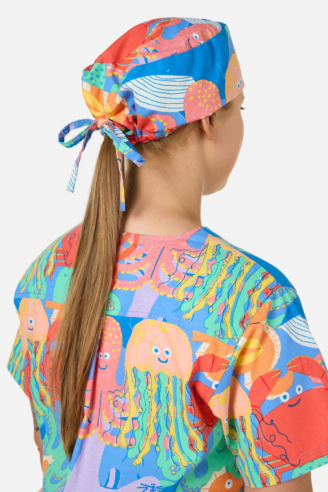 Gorman - Sea Creatures Scrub Hat - blue