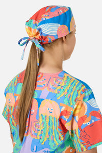 Gorman - Sea Creatures Scrub Hat - blue