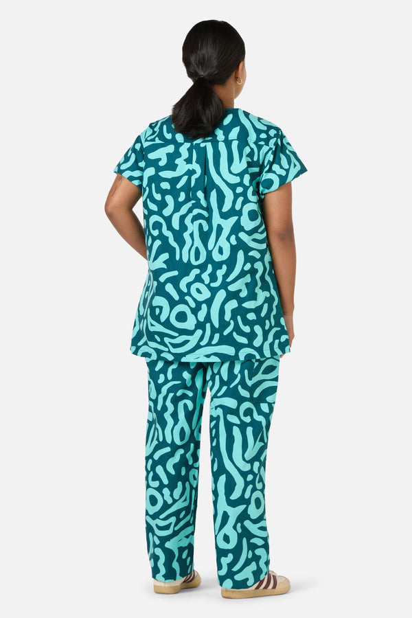 Gorman - Green Ripple Scrub Set - green