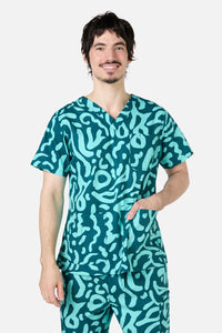 Gorman - Green Ripple Scrub Set - green