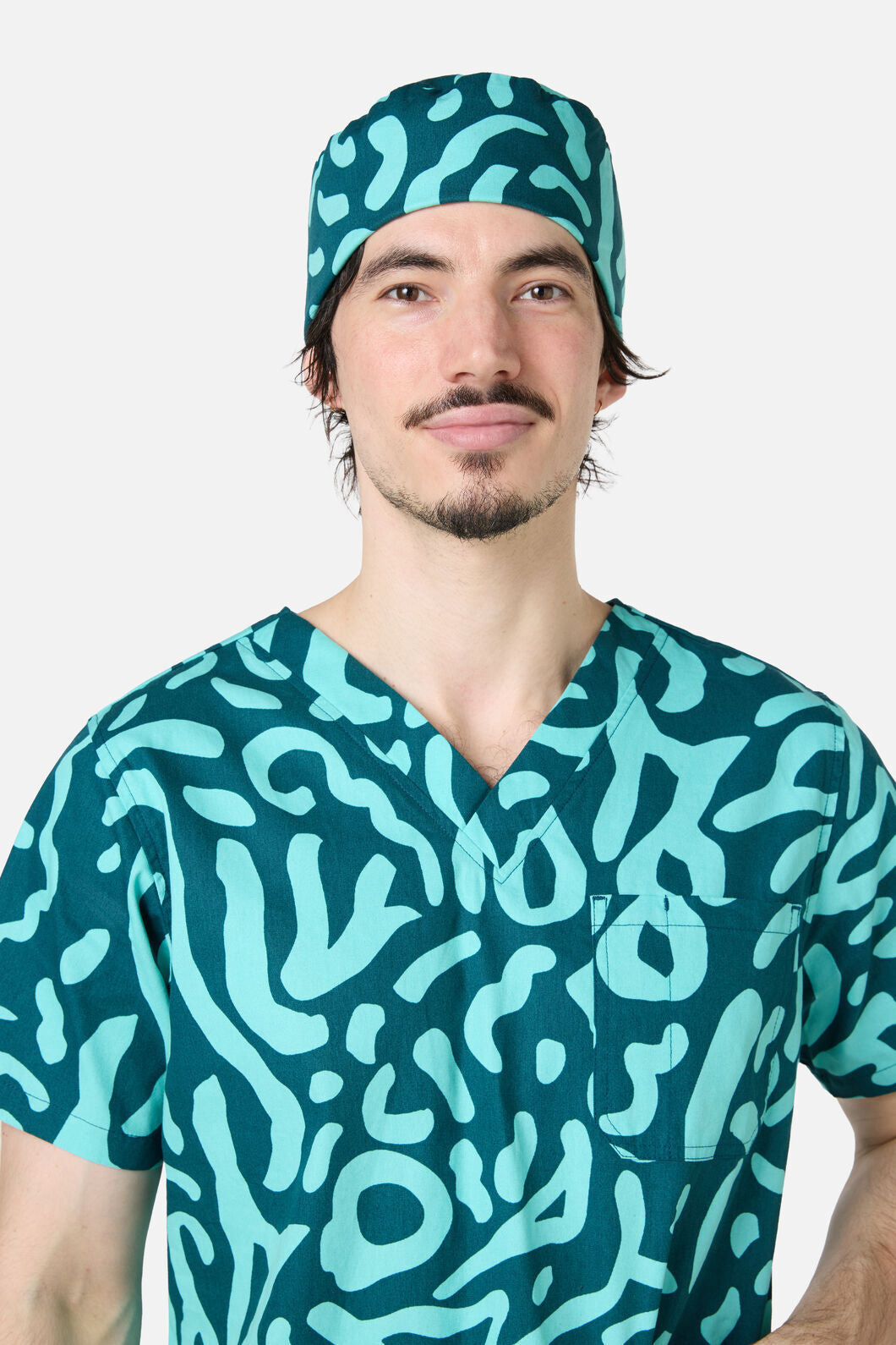 Gorman - Green Ripple Scrub Hat - green