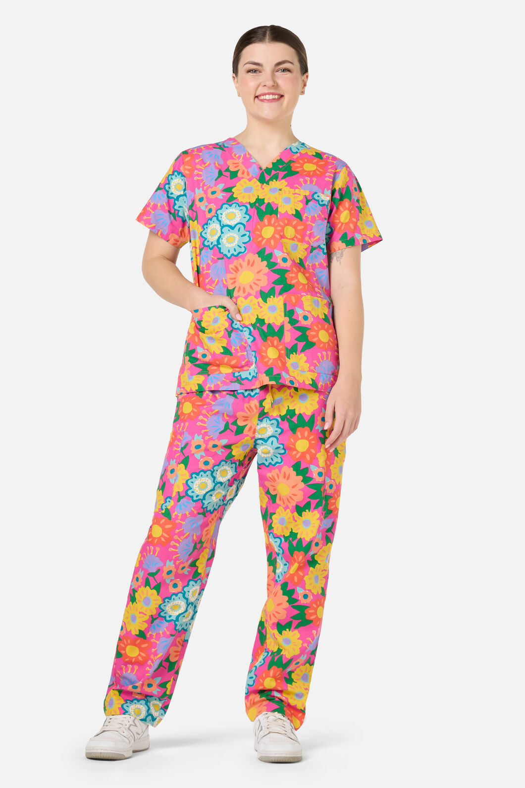 Gorman - Dream Garden Scrub Set - pink