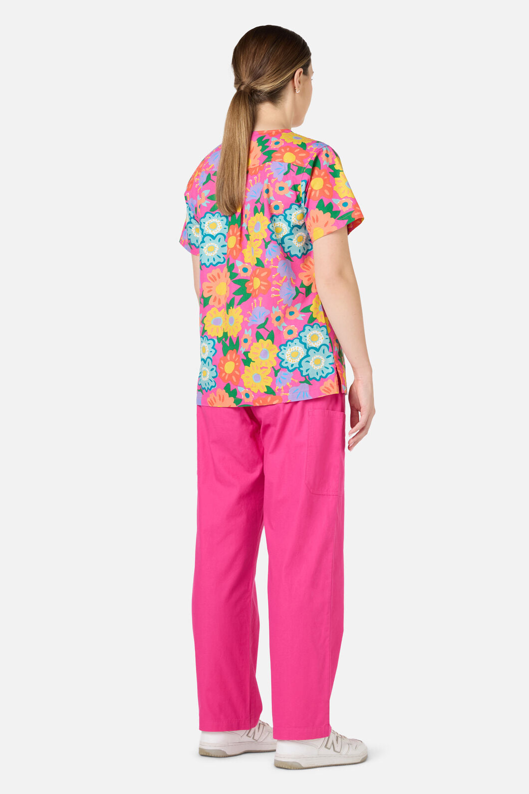 Gorman - Dream Garden Top & Pant Scrubs - pink