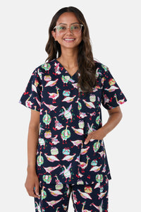 Gorman - Christmas Goose Scrub Set - navy