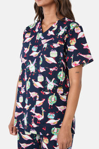 Gorman - Christmas Goose Scrub Set - navy