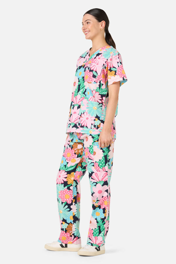 Gorman - Magic Floral Scrub Set - navy