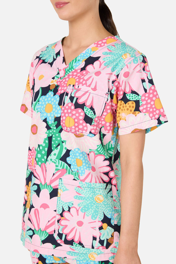 Gorman - Magic Floral Scrub Set - navy