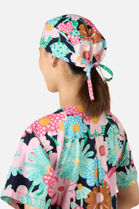 Gorman - Magic Floral Scrub Hat - navy