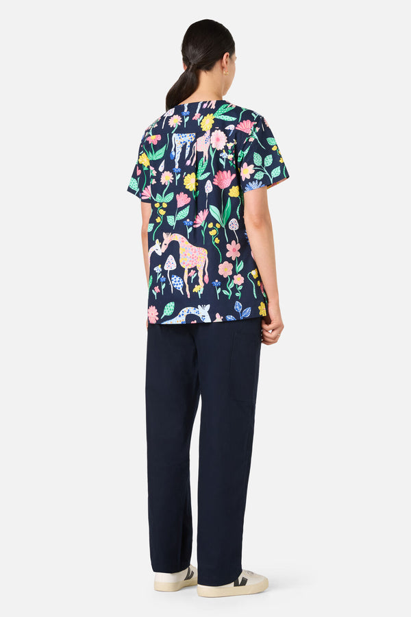 Gorman - Safari Top & Pant Scrub Set - navy