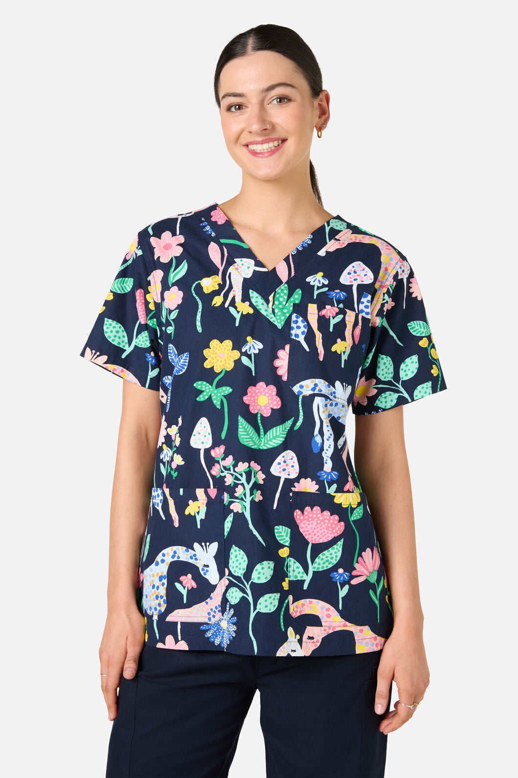 Gorman - Safari Top & Pant Scrub Set - navy