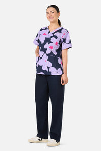 Gorman - Poppy Blue Top & Pant Scrub Set - navy