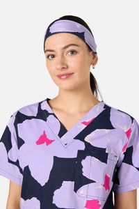 Gorman - Poppy Blue Scrub Headband - navy