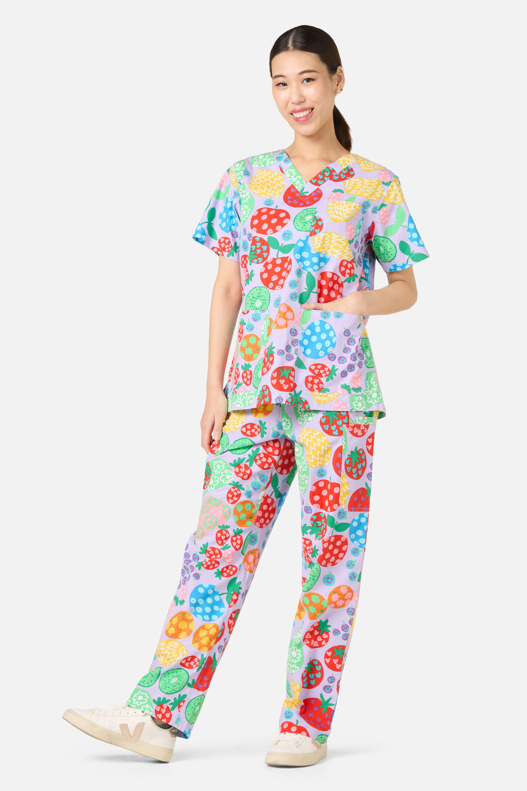 Gorman - Fruity Folk Scrub Set - lilac