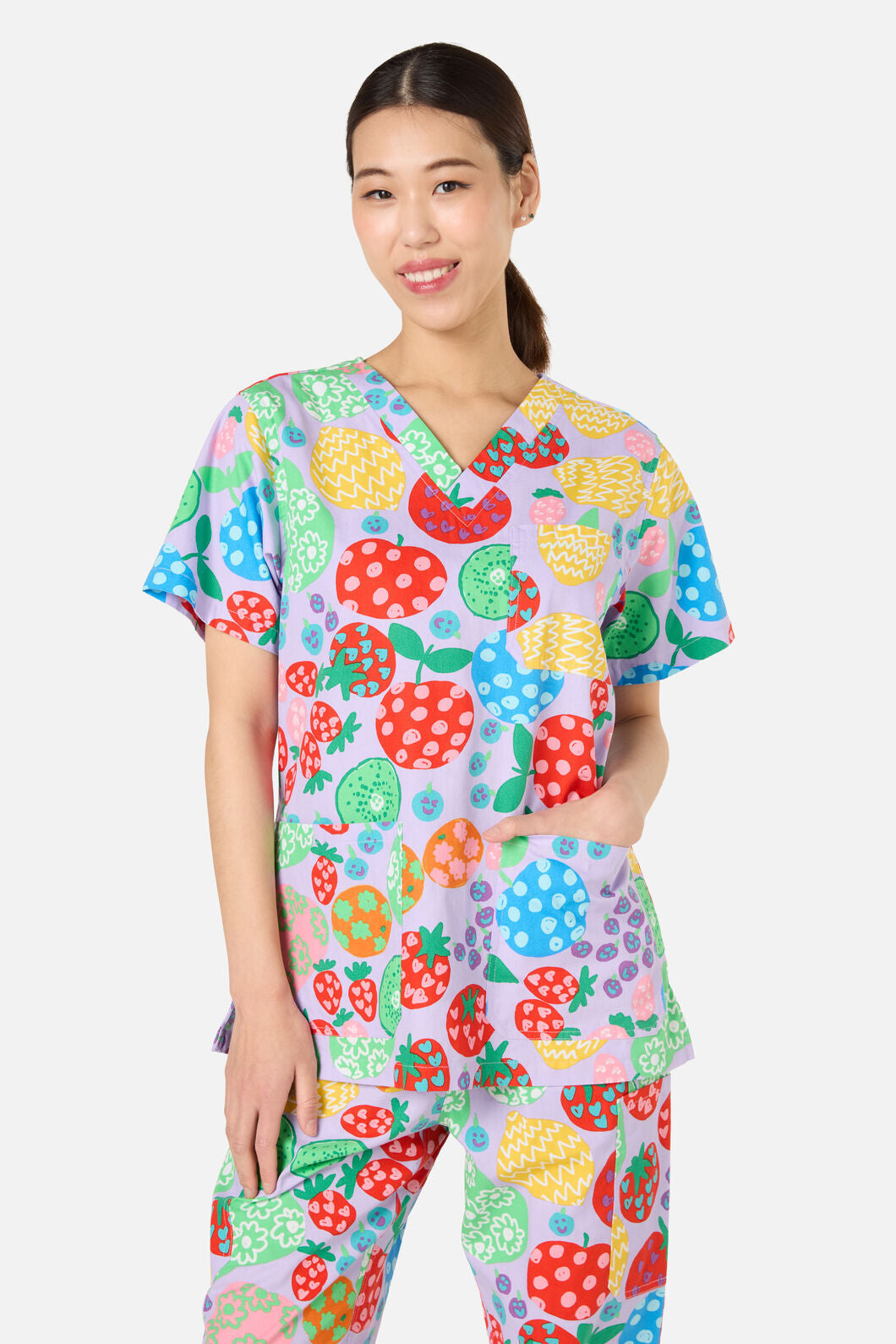 Gorman - Fruity Folk Scrub Set - lilac