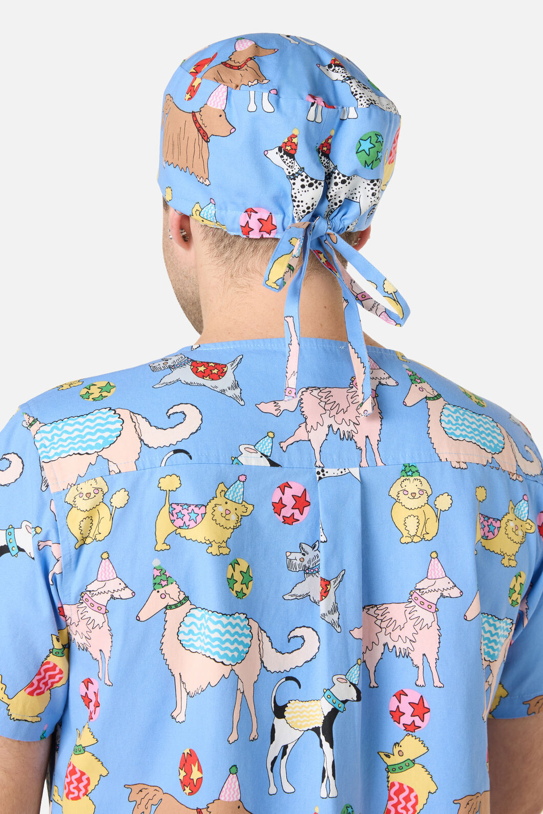 Gorman - Dog Picnic Scrub Hat - blue