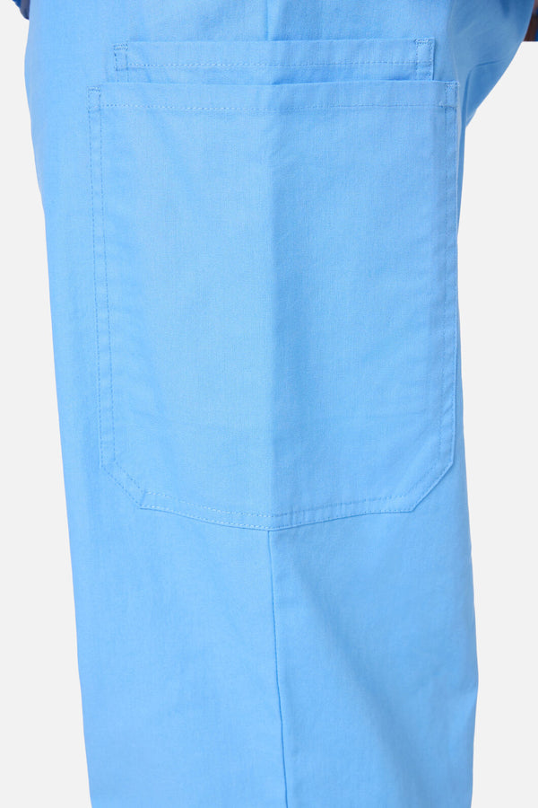 Gorman - Dog Picnic Top & Pant Scrub Set - blue