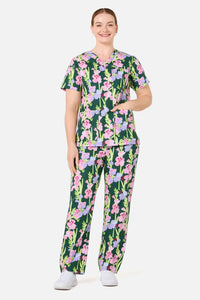Gorman - Gladioli Scrub Set - green