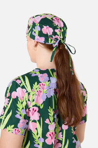 Gorman - Gladioli Scrub Hat - green