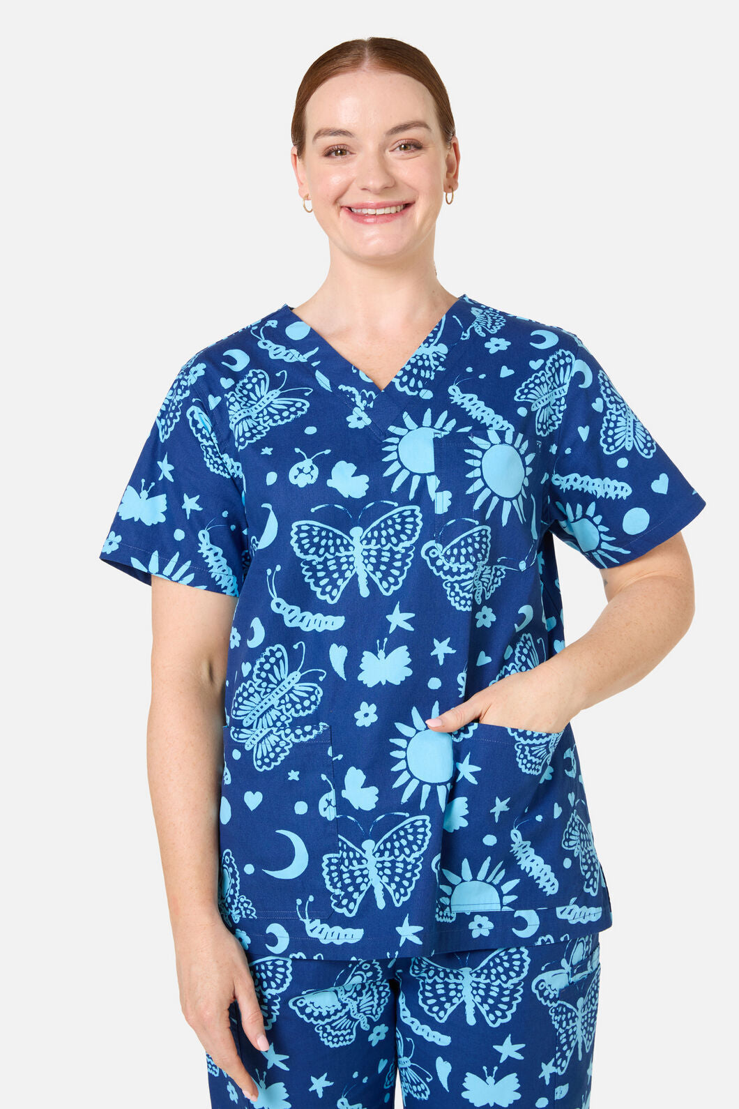 Gorman - Flora Fauna Scrub Set - blue