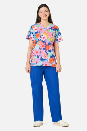 Gorman - Polka Floral Top & Pant Scrub Set - multi