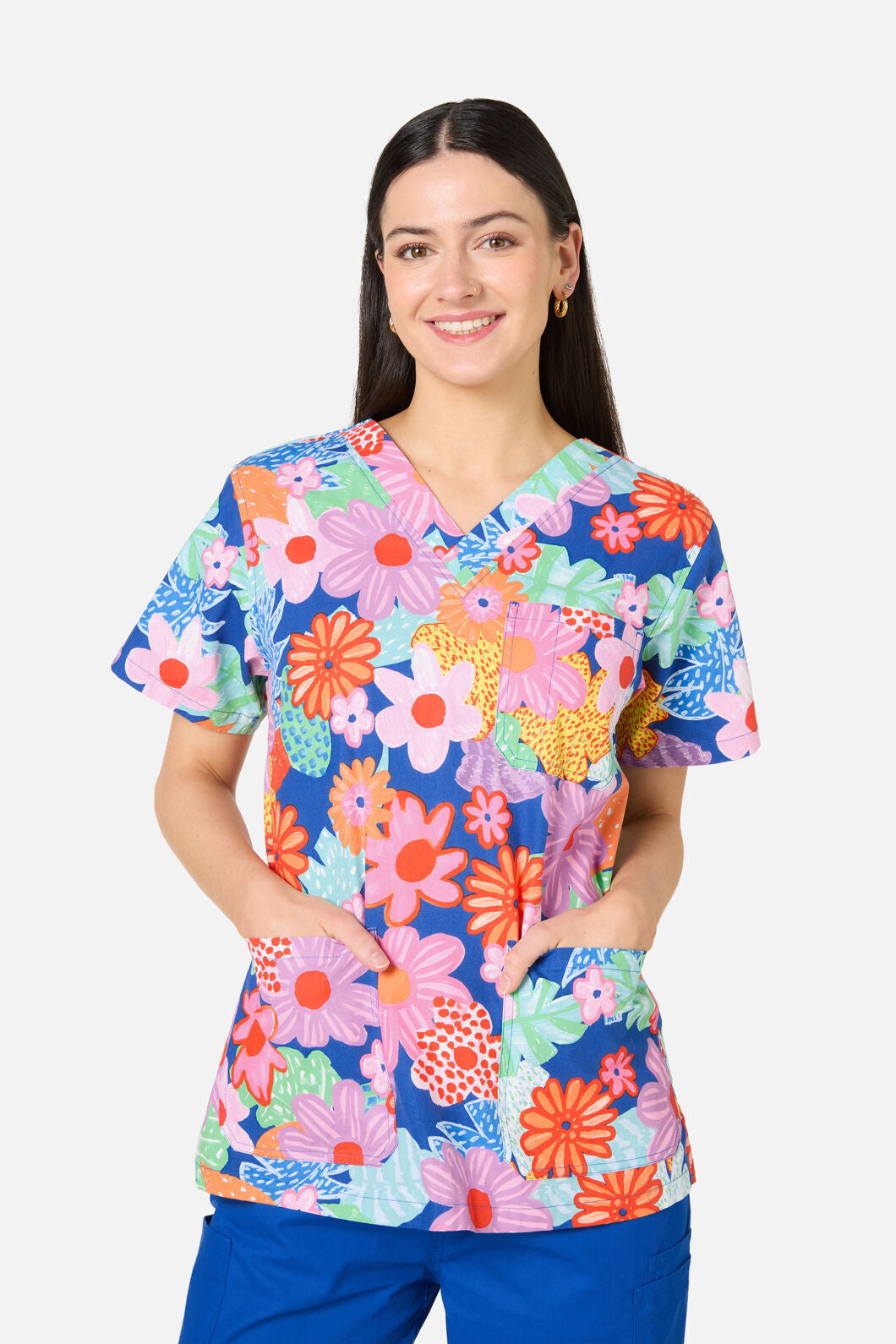 Gorman - Polka Floral Top & Pant Scrub Set - multi