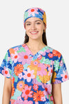 Gorman - Polka Floral Scrub Hat - multi