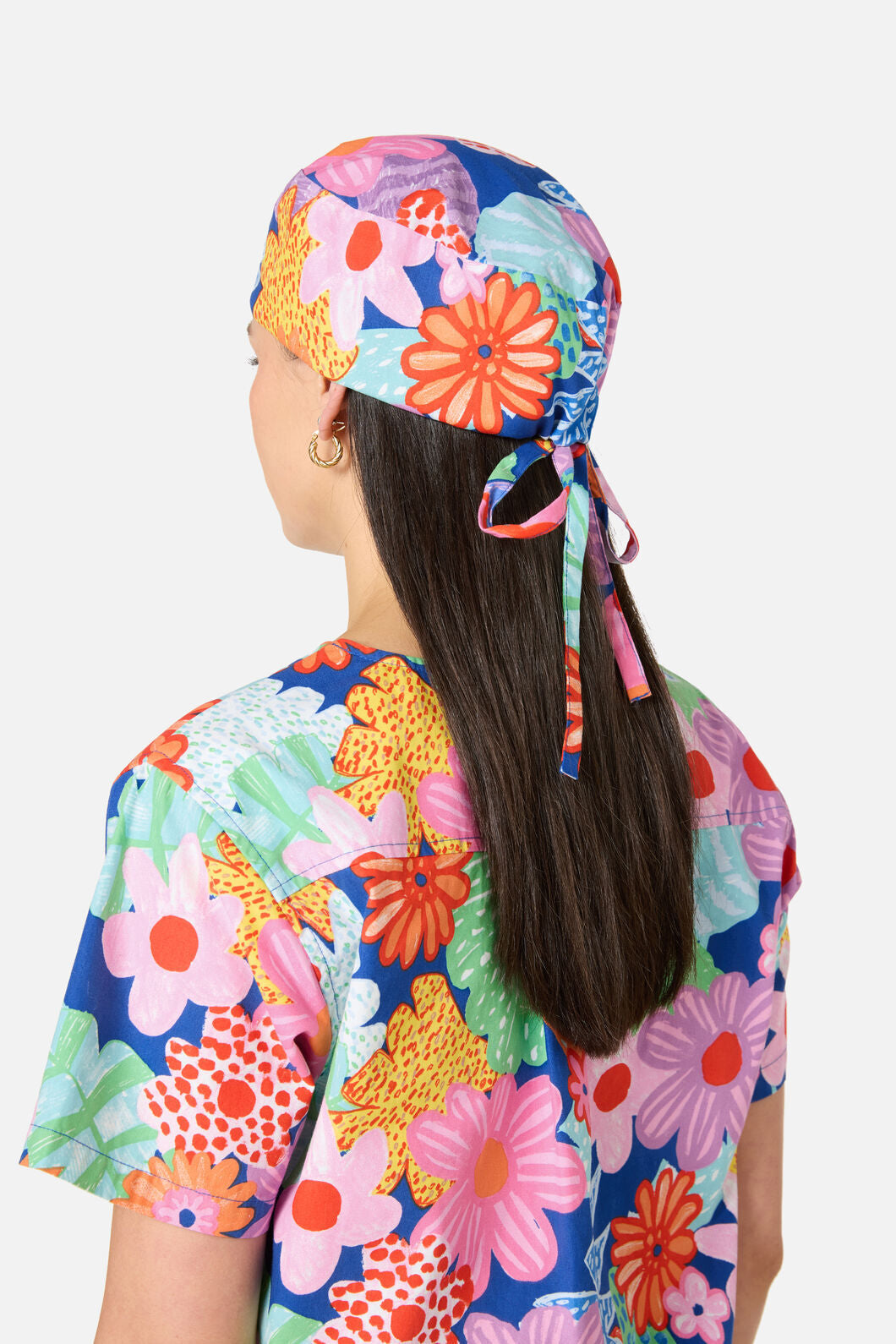 Gorman - Polka Floral Scrub Hat - multi