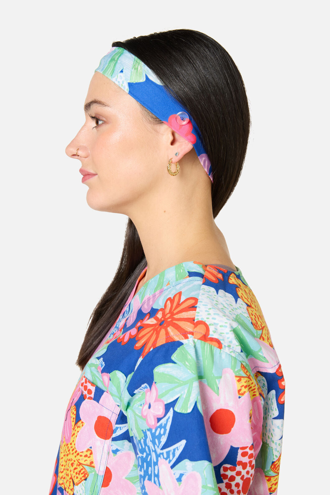 Gorman - Polka Floral Scrub Headband - multi