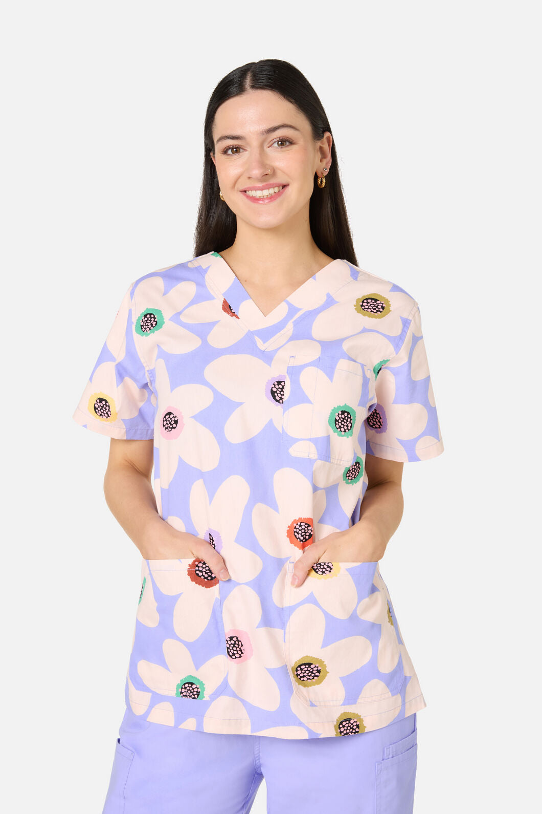 Gorman - Daisy Scrub Top & Pant Set - lilac