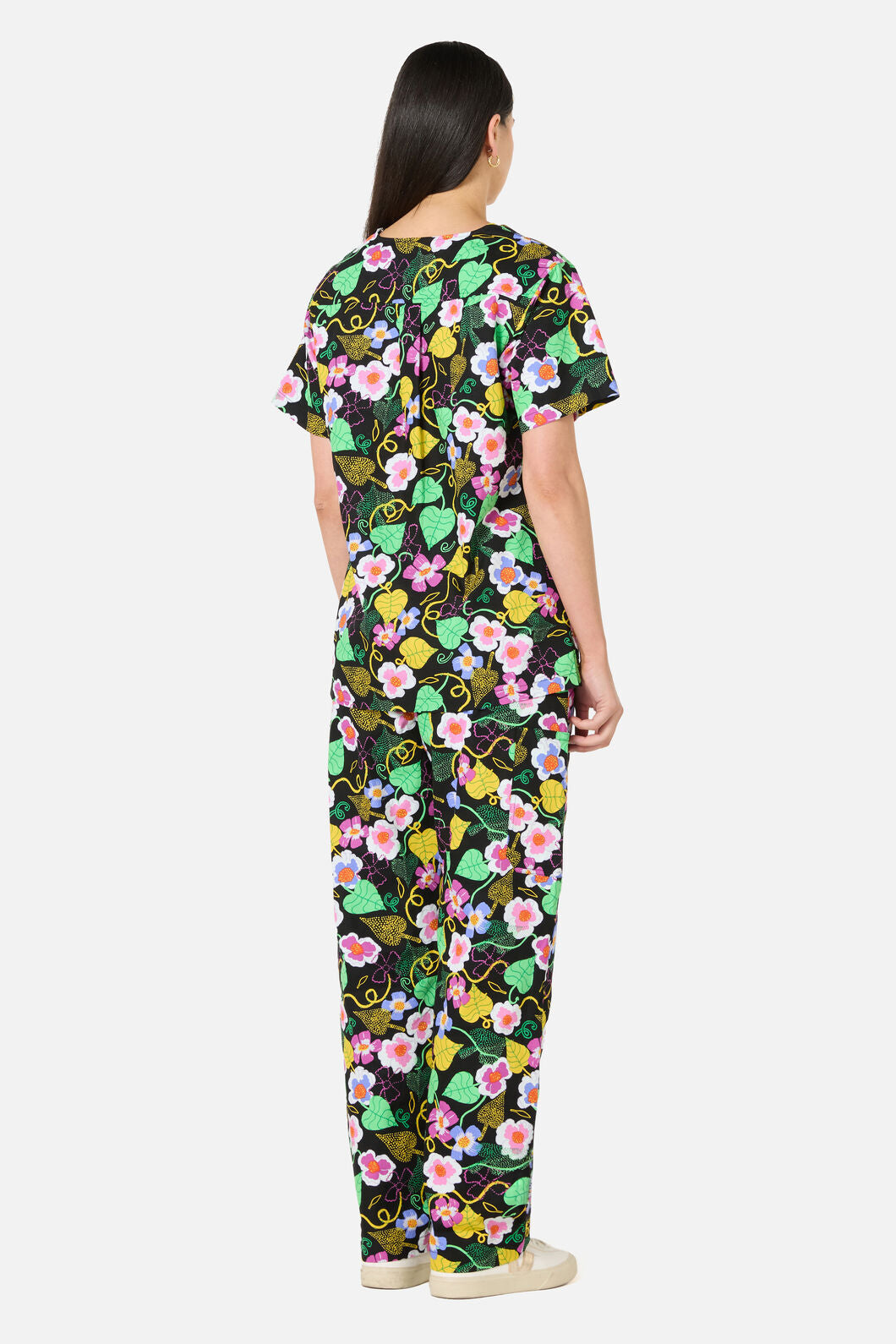 Gorman - Blossom Boulevard Scrub Set - black