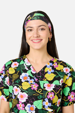 Gorman - Blossom Boulevard Scrub Headband - black