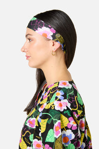 Gorman - Blossom Boulevard Scrub Headband - black