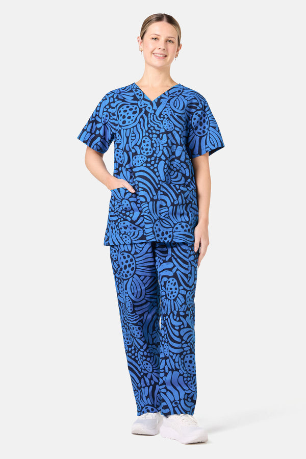 Gorman - Breezy Waters Scrub Set - navy