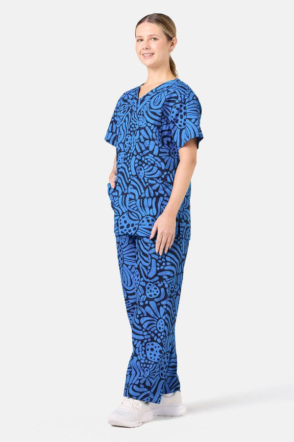 Gorman - Breezy Waters Scrub Set - navy
