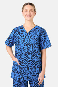 Gorman - Breezy Waters Scrub Set - navy