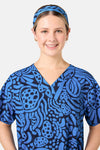 Gorman - Breezy Waters Scrub Headband - navy