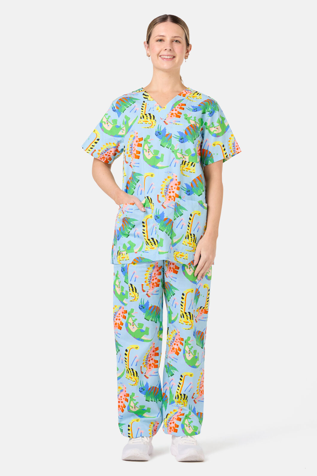 Gorman - Dinoland Scrub Set - light-blue