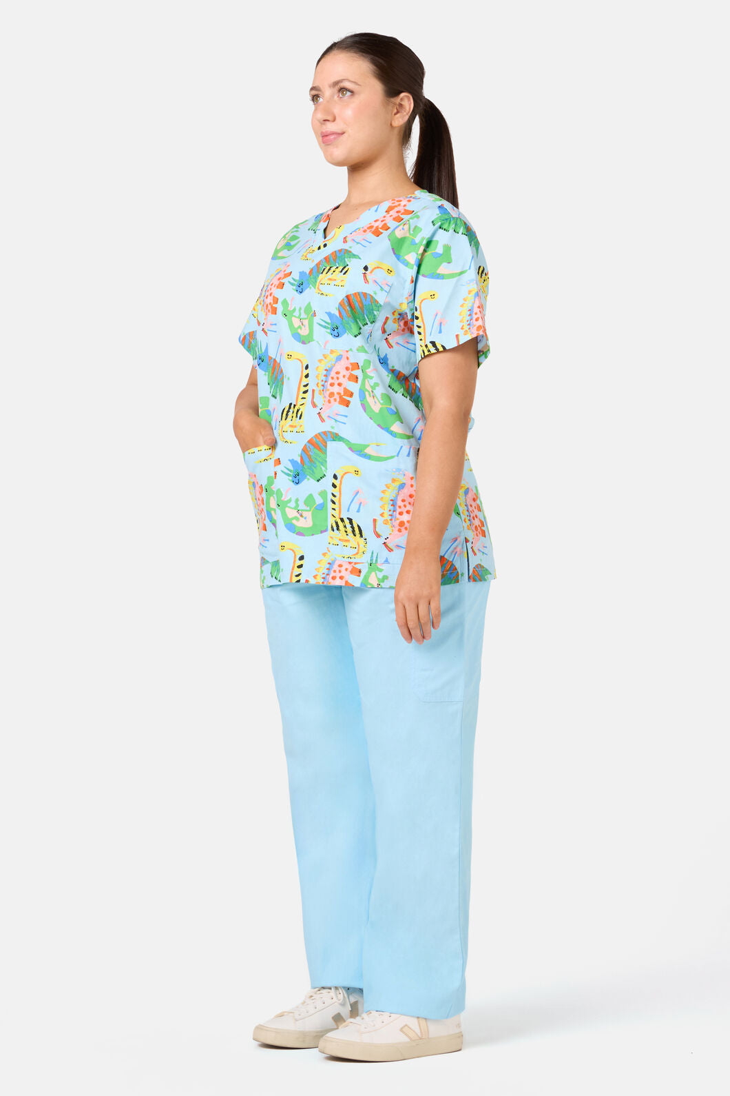 Gorman - Dinoland Mixed Scrub Set - light-blue