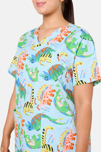 Gorman - Dinoland Mixed Scrub Set - light-blue